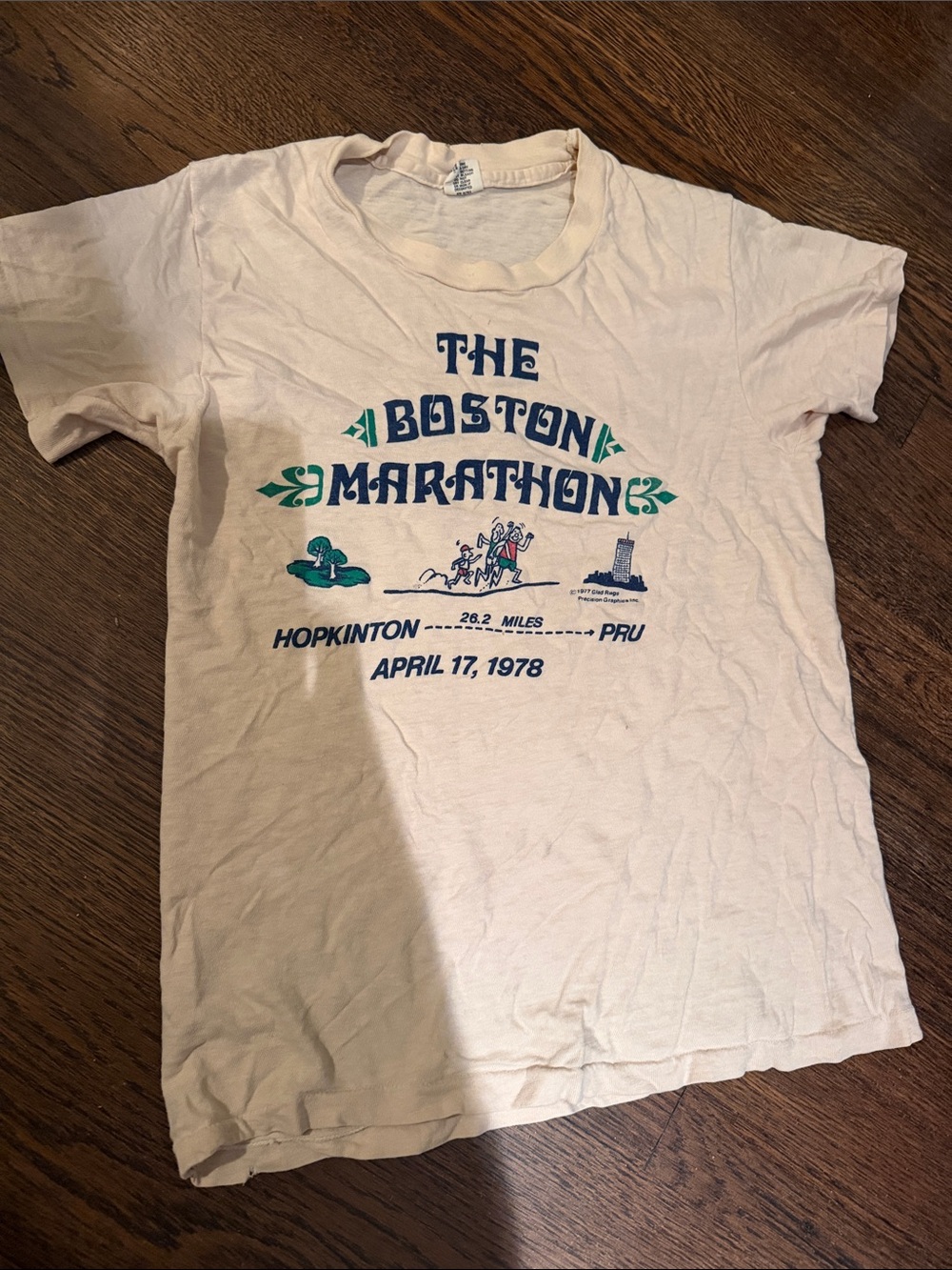 Hanes Boston Marathon vintage T shirt 1978 Small